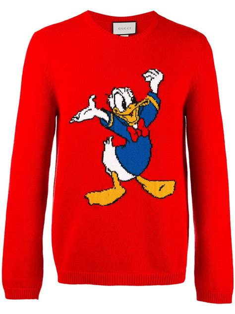 gucci donald duck sweater fake|gucci sweatpants fake.